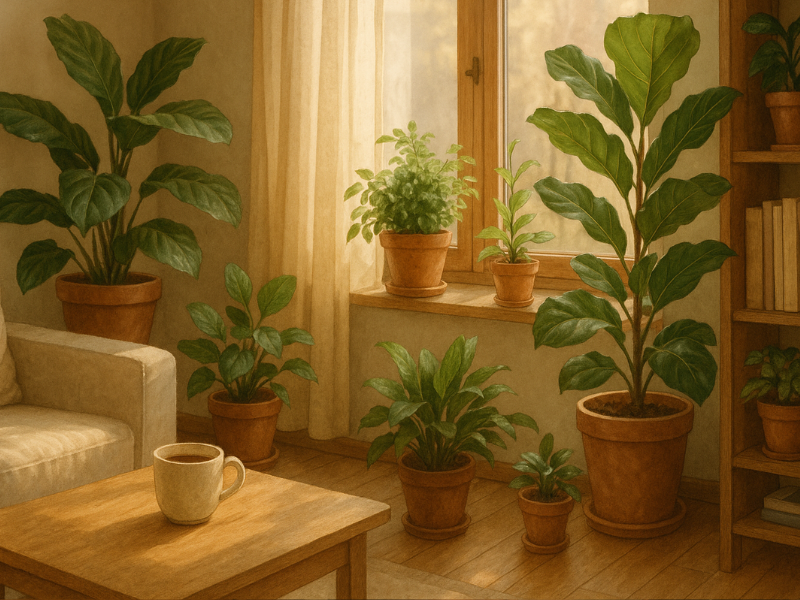 foto de plantas en casa