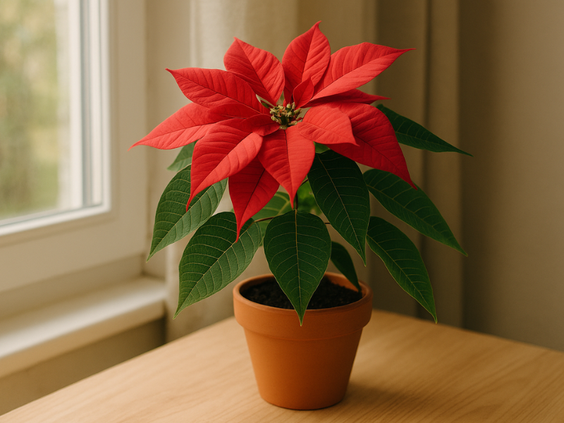Diseño sin título (37) cuidados de la flor de pascua sobre la mesa