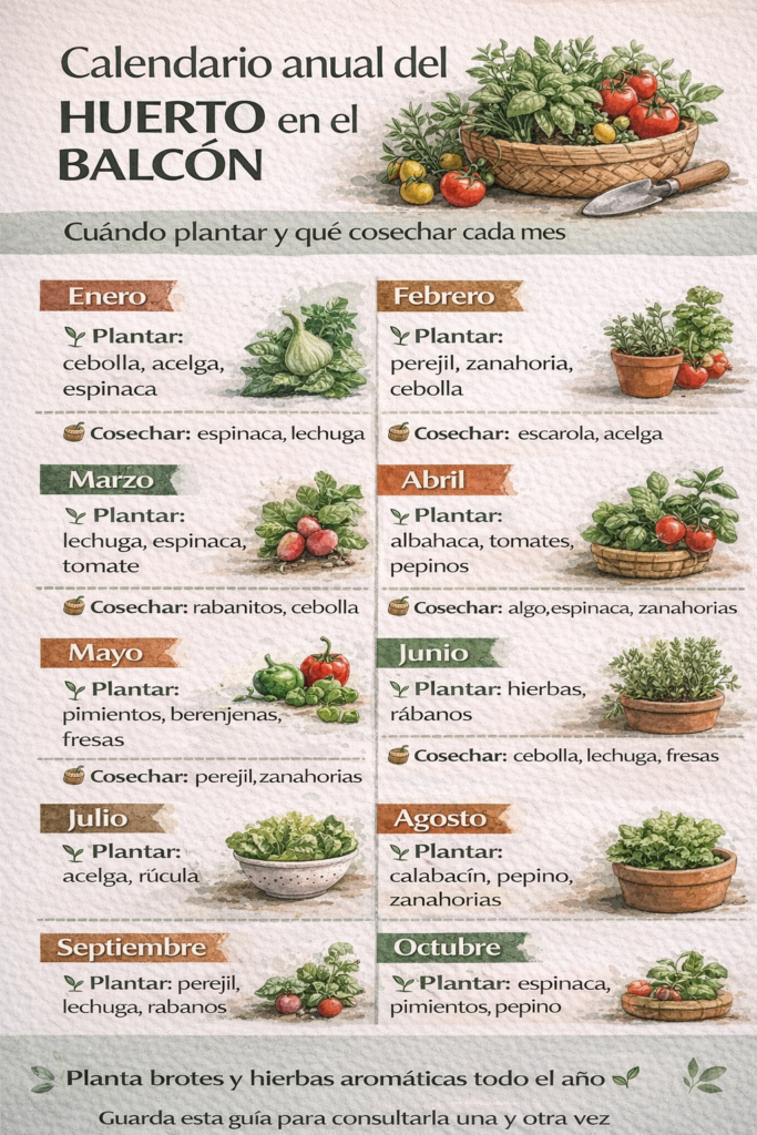 infografia huerto urbano