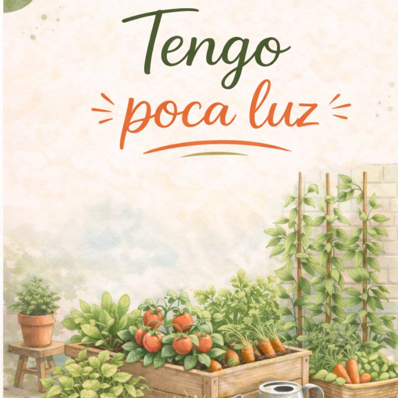 tengo poca luz para un huerto