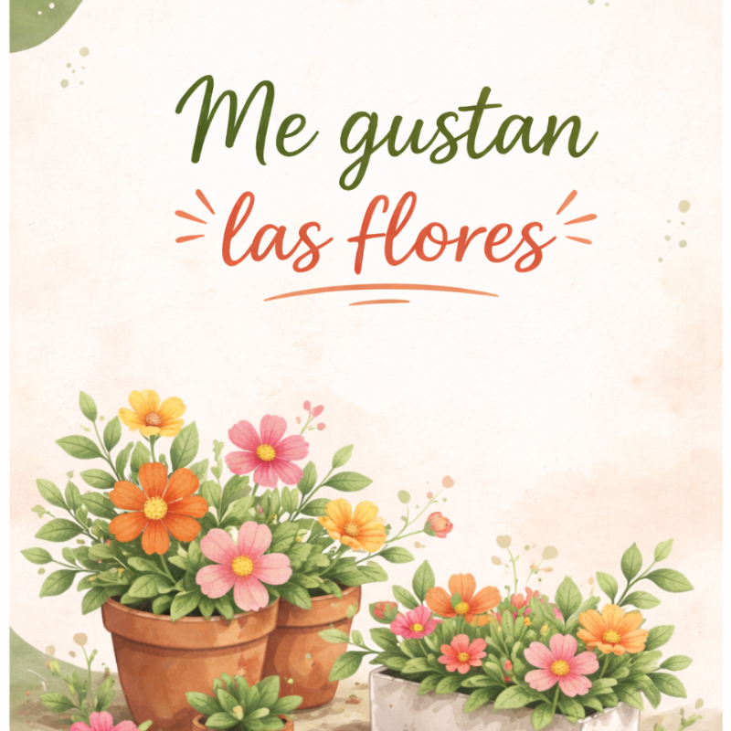 me gustan las flores