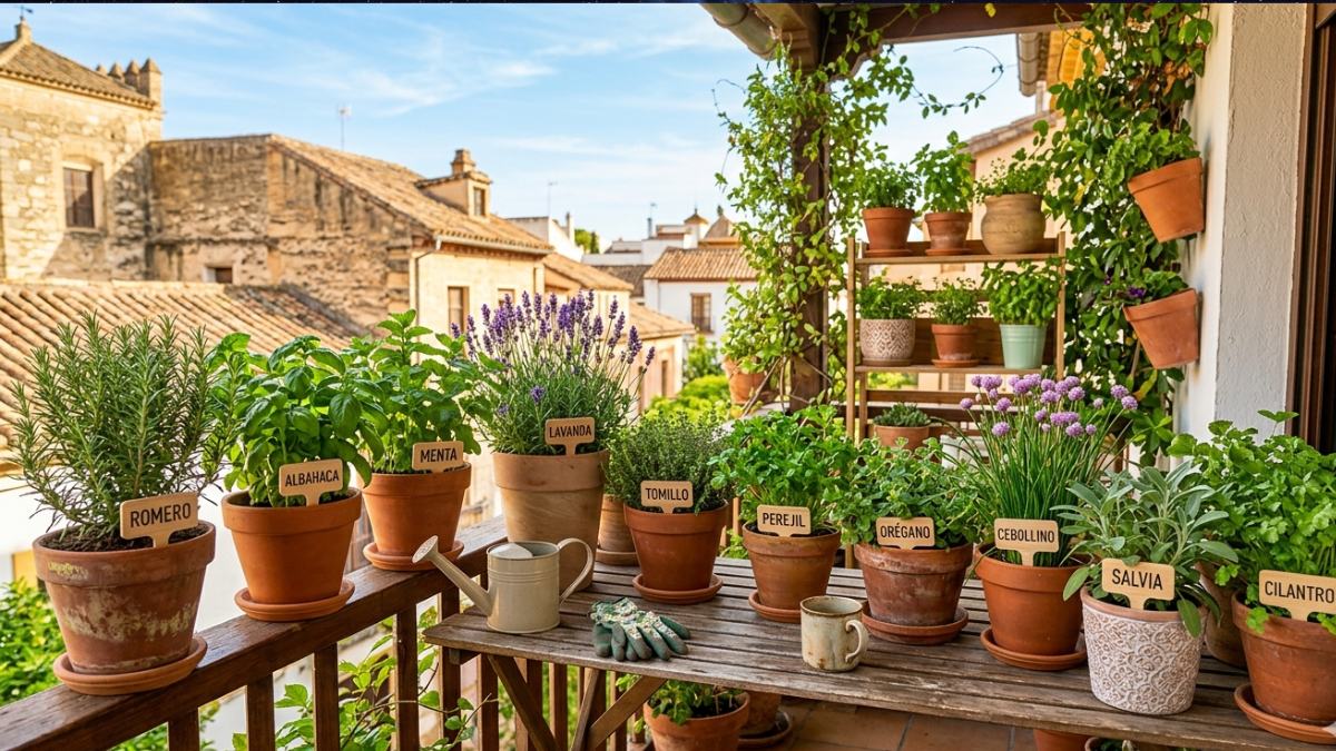 Cultivando Plantas Aromáticas en tu balcón