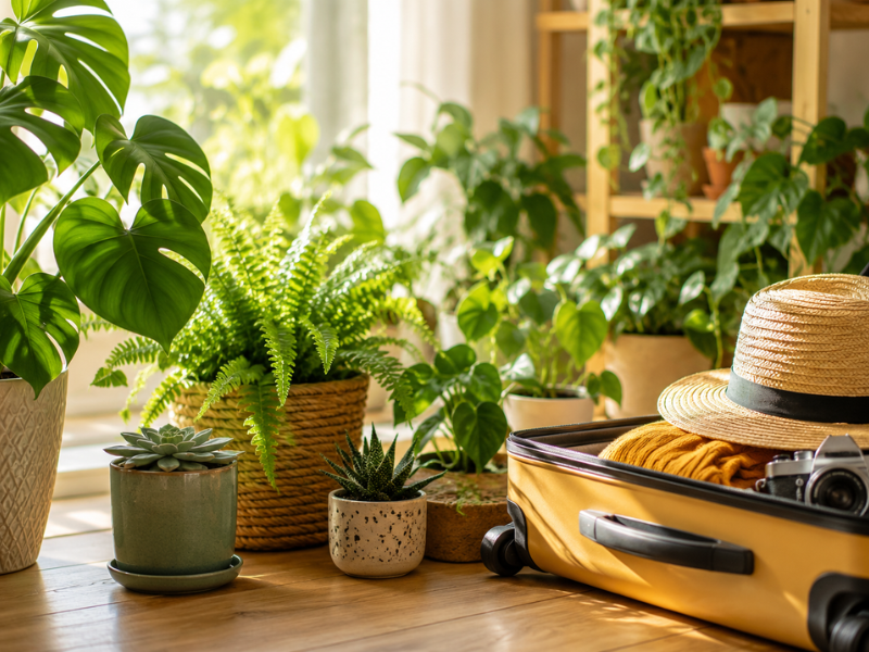 cuidar tus plantas en vacaciones take care of your plants on vacation
