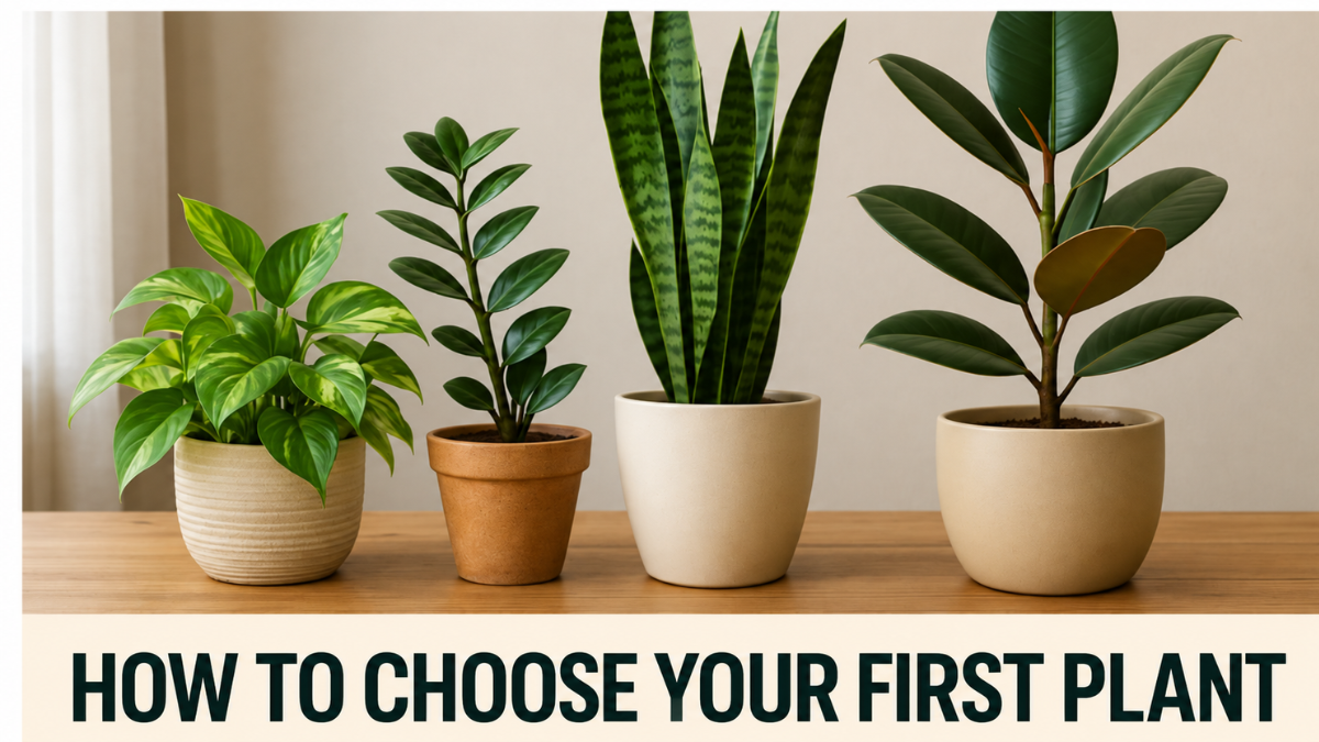How to Choose Your First Plant Without Failing: The Ultimate Guide That Will Change Your Home and Your Energy.