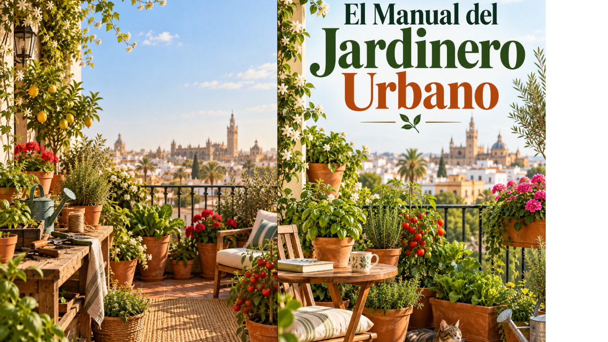 El Manual del Jardinero Urbano, todo lo que necesitas saber para cuidar tus plantas y crear tu propio rincón verde